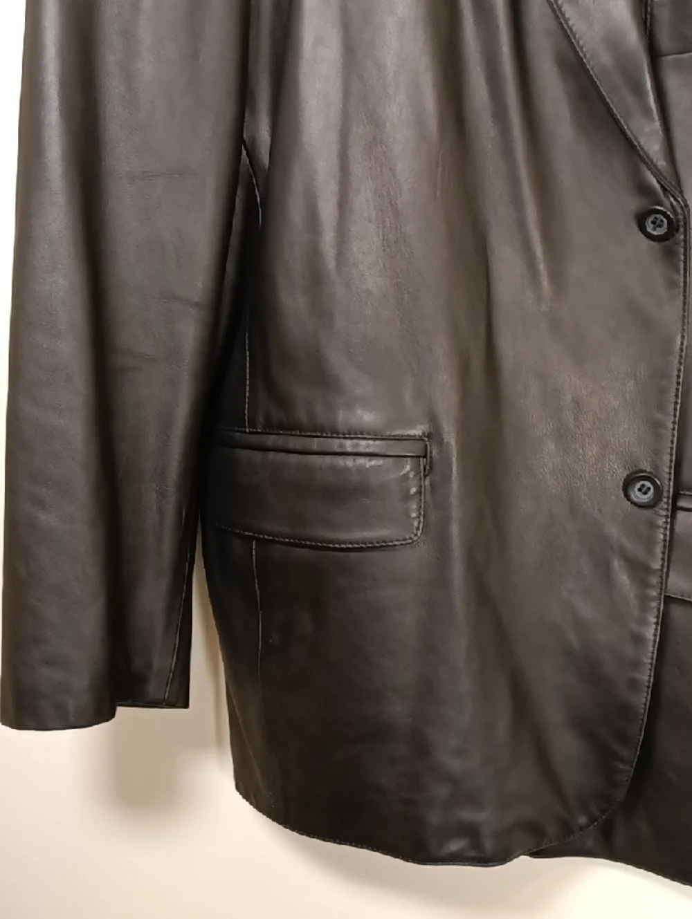 Vintage Este's Portland, OR Genuine Leather Blazer